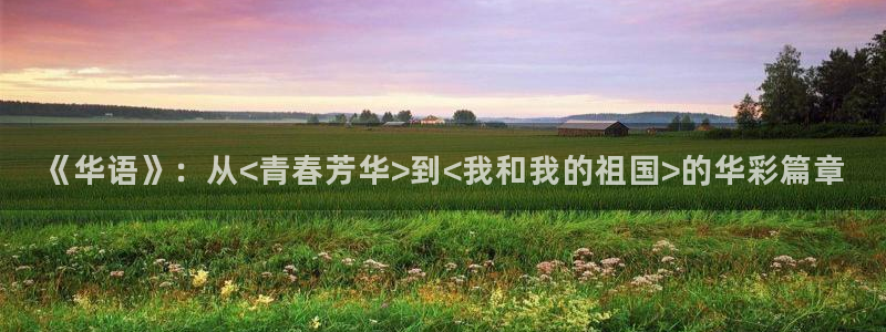 飞马影院app：《华语》：从<青春芳华>到<我和我的祖国>的华彩篇章